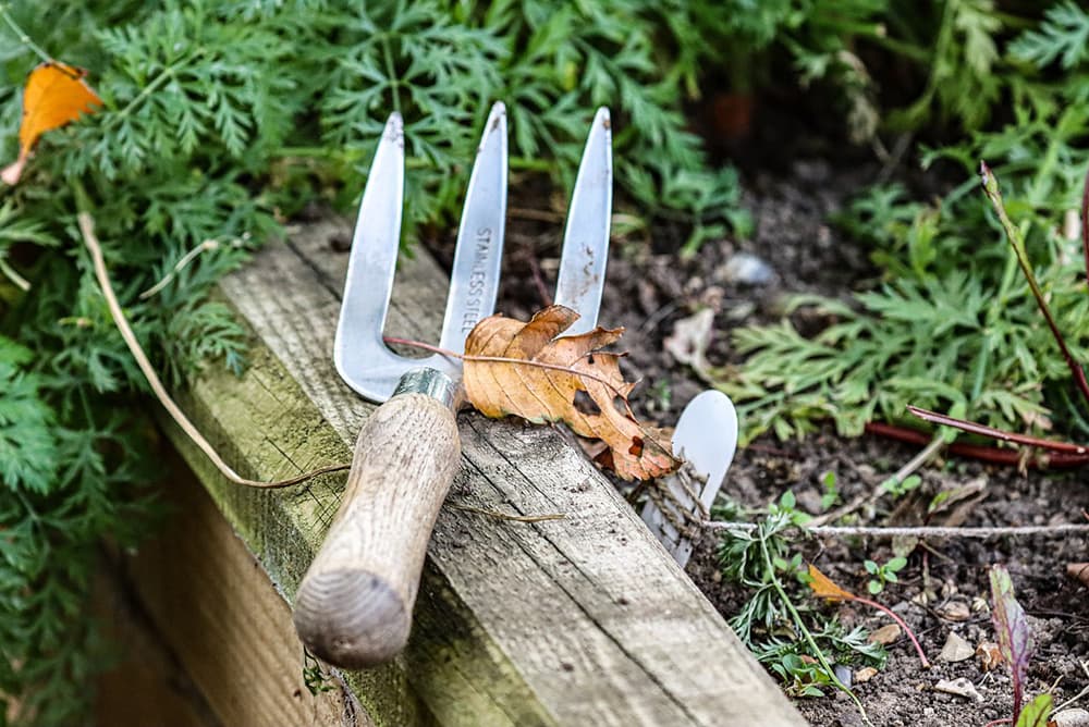 Hand Fork in use