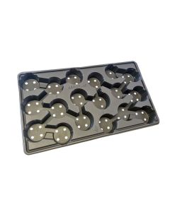 Aeroplas Carry Trays - 5° / 18 Cells - Grey - 9cm Round Pots