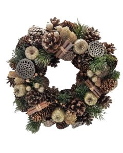 Golden Fruits Wreath - 30cm