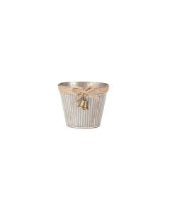 Jingle Christmas Pot With Bell - 15cm