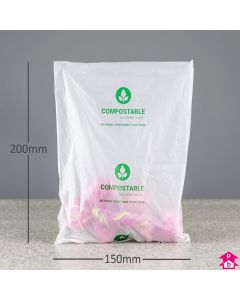 Compostable Packing Bags - 15cm x 20cm