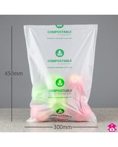 Compostable Packing Bags - 25cm x 30cm