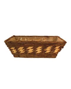 Small Rectangular Brown/Cream Planters