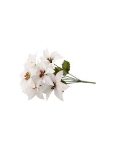 Poinsettia Picks - White