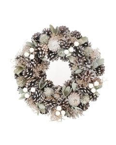 Soft Green Natural Wreath - 30cm