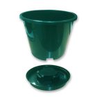 Bronte Maxipot Plant Pot & Saucer - Green - 15L