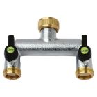 Multi Outlet Brass Valve - 2 Way Outlet