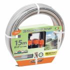 Claber Silver Elegant Plus Hose Pipe - 1/2" x 15m + Hose Kit