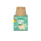 Jiffy Peat Free Round Grow Pots - 10cm (6)