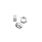 Aluminium M6 Nuts (100)