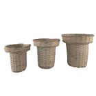 Willow Round Planters - Set of 3x8