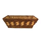 Small Rectangular Brown/Cream Planters