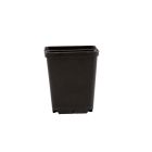 Square Injection Moulded Pots - Black - 7 x 7 x 8cm