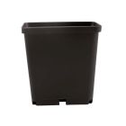 Square Injection Moulded Pots - Black - 9 x 9 x 9.5cm