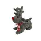 Salim Lying Reindeer Planter - Grey