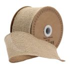 Natural Hessian Ribbon - 70mm x 9.1m