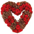 Red Rose Heart Wreath