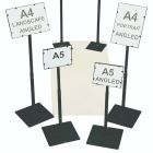 Adjustable Card Holder Stands - A4 Portrait